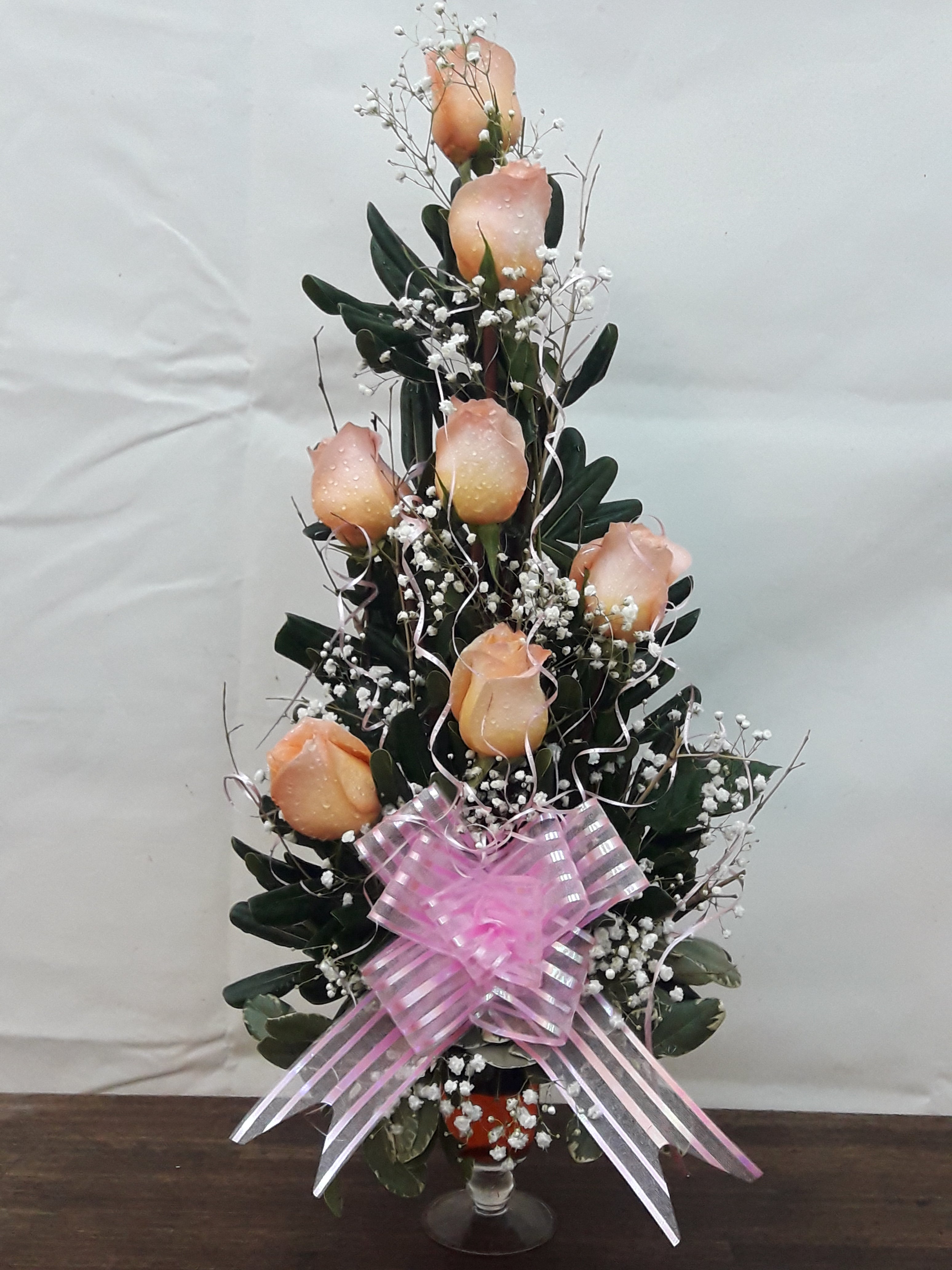 Arreglo Floral en Copa con Rosas