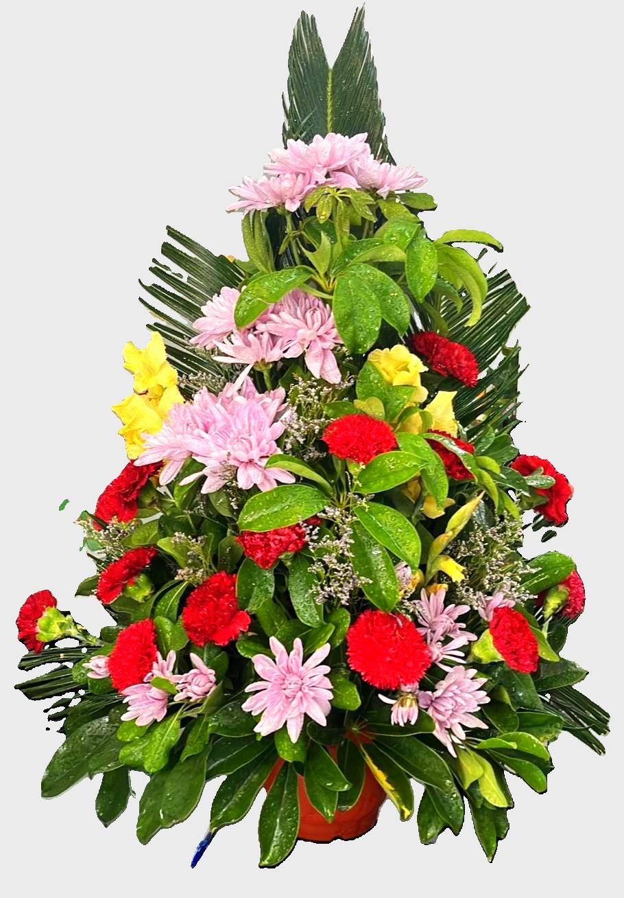 Arreglo Fúnebre con Flores de Estación