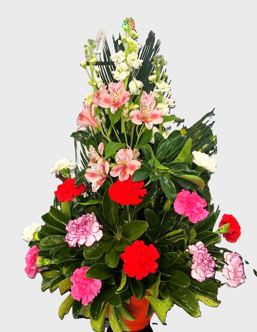 Arreglo Fúnebre con Flores de Estación
