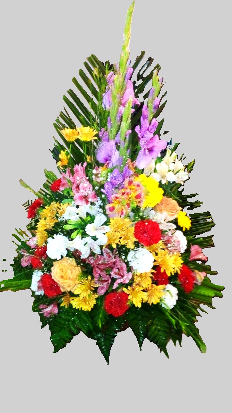 Arreglo Fúnebre con Flores de Estación