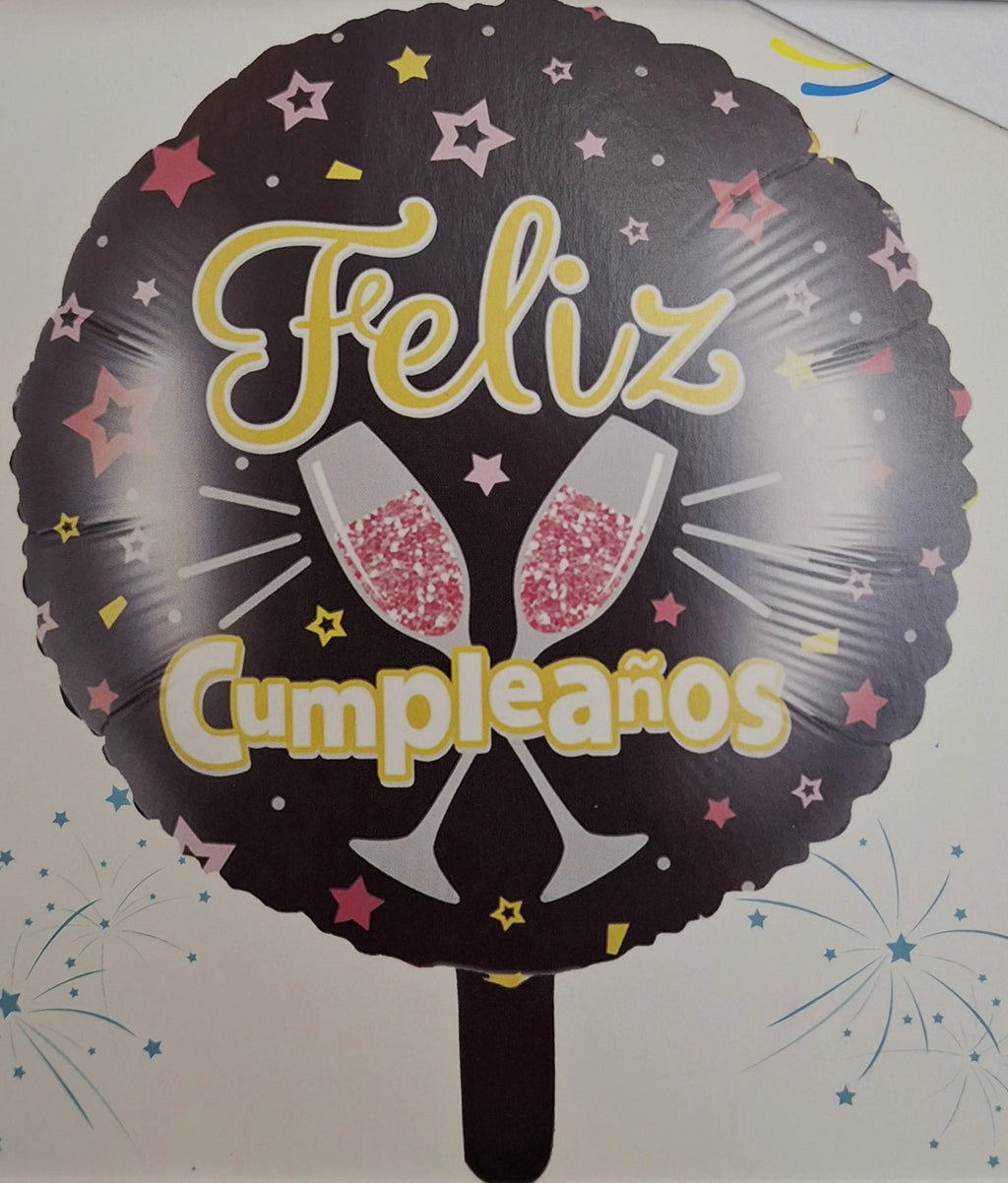Globo Metalizado “Feliz Cumpleaños”