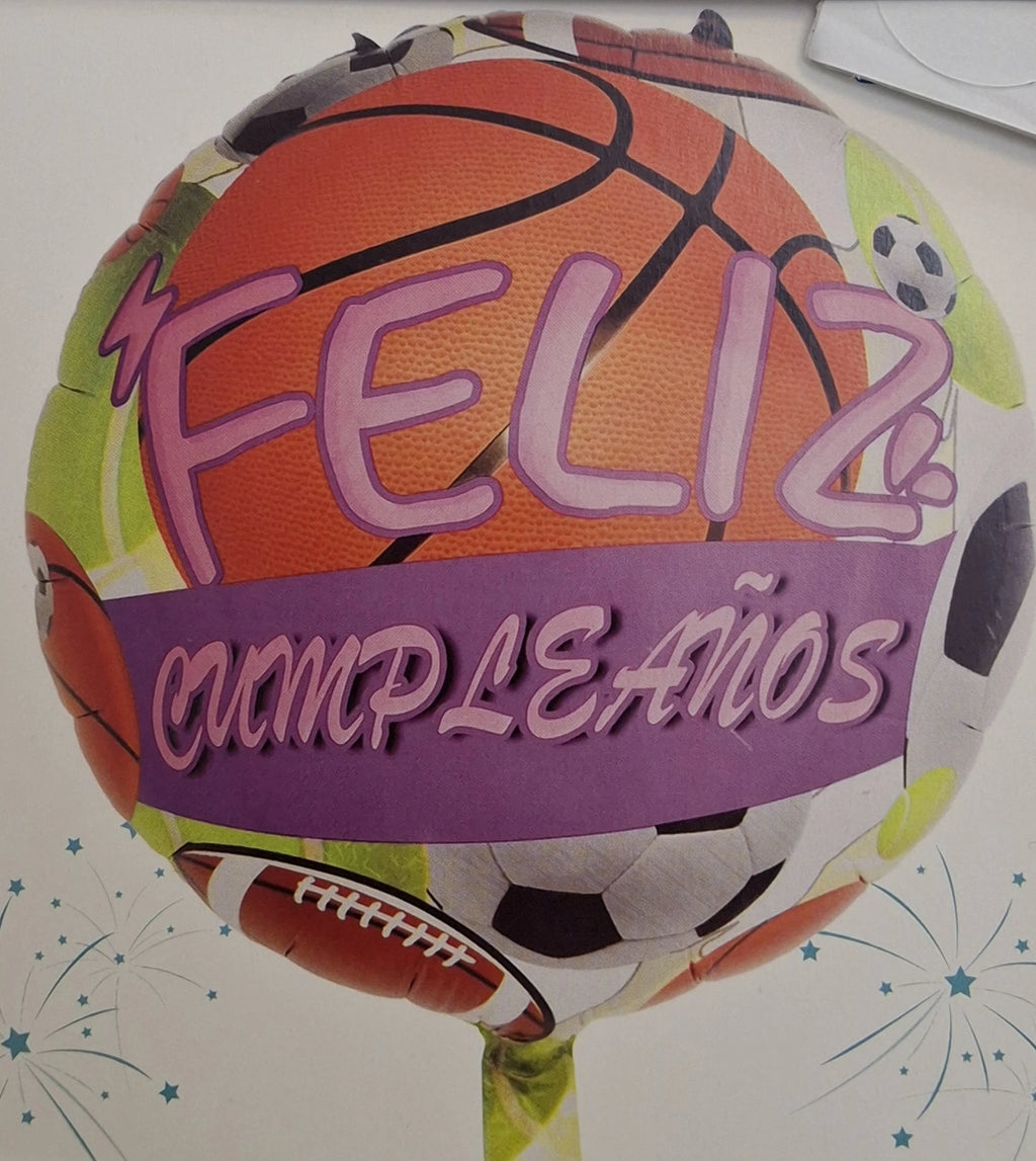 Globo Metalizado “Feliz Cumpleaños”