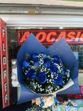 Ramo de 12 Rosas Azules – Un detalle único