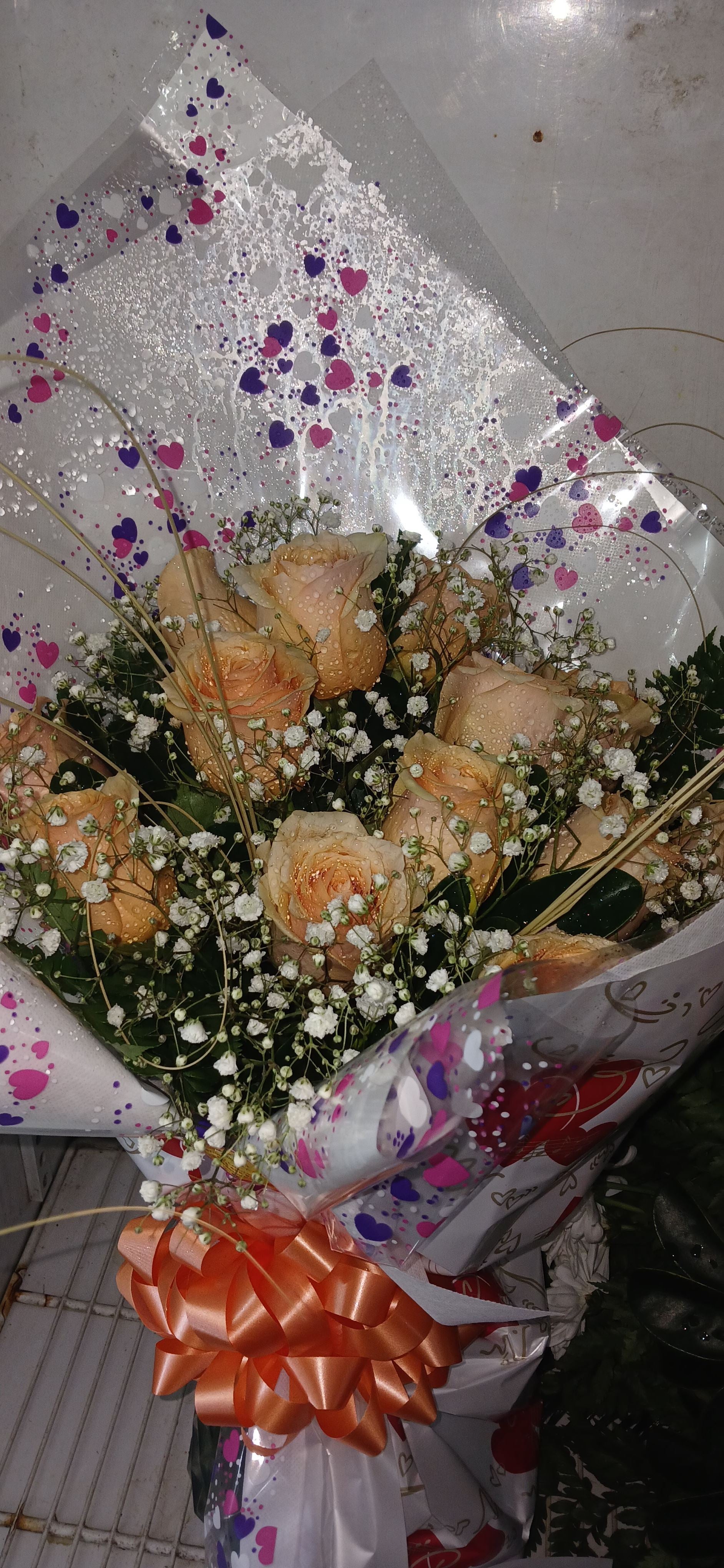 Ramo de 12 Rosas Salmón